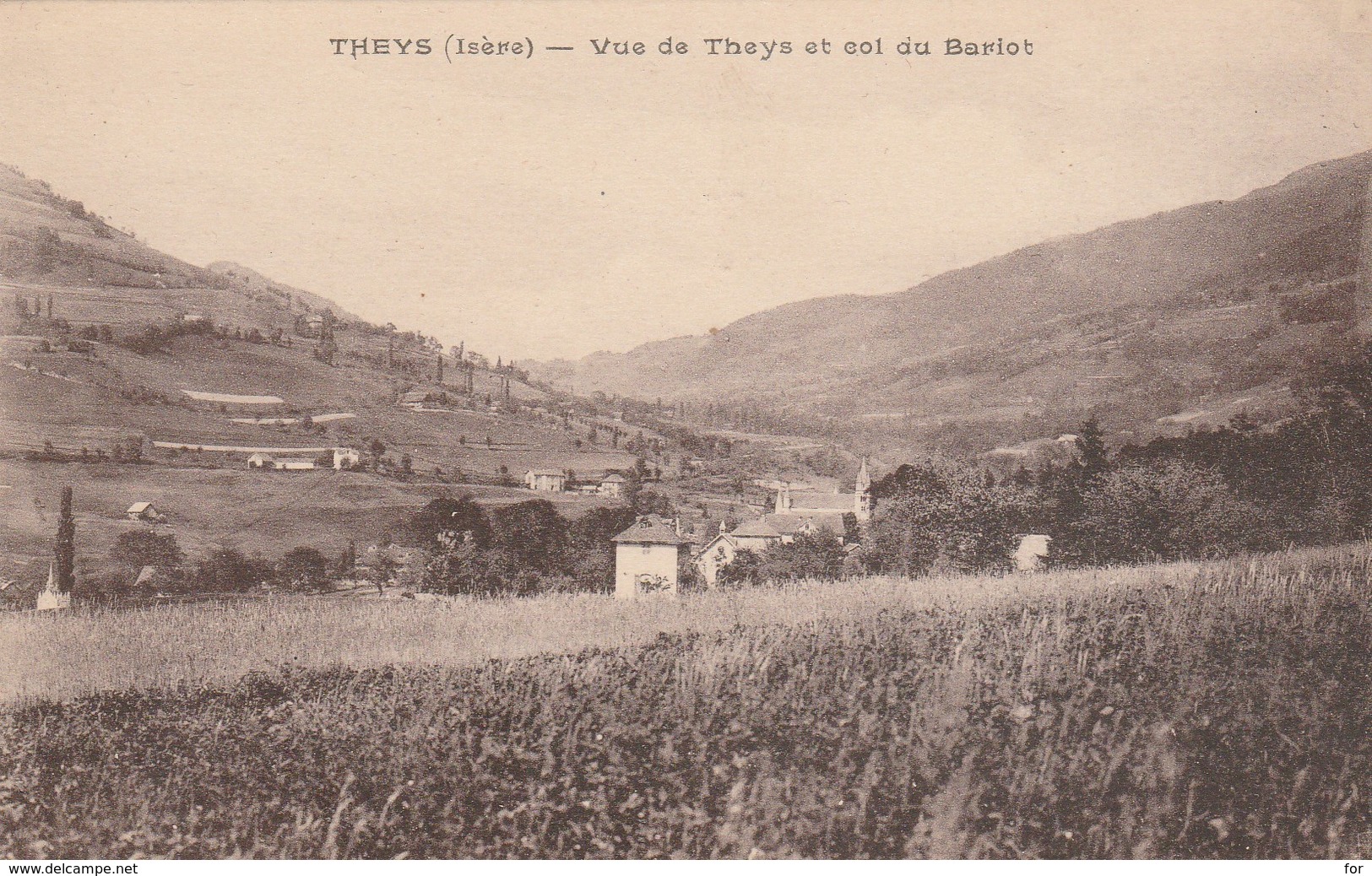 Isére : THEYS : Vue De Theys Et Col Du Bariot - Theys