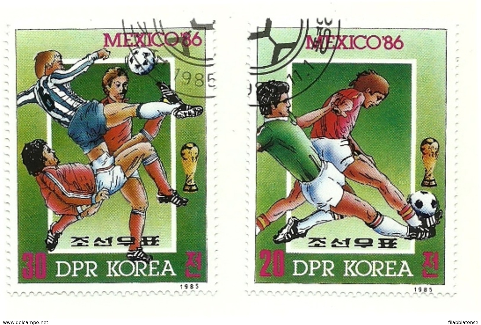 1985 - Corea Del Nord 1803 Mondiali Di Calcio, - 1986 – Messico