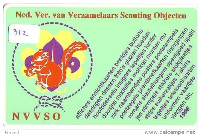 NEDERLAND CHIP TELEFOONKAART CRE 312 * SCOUTING  *  Telecarte A PUCE PAYS-BAS * ONGEBRUIKT MINT - Other & Unclassified