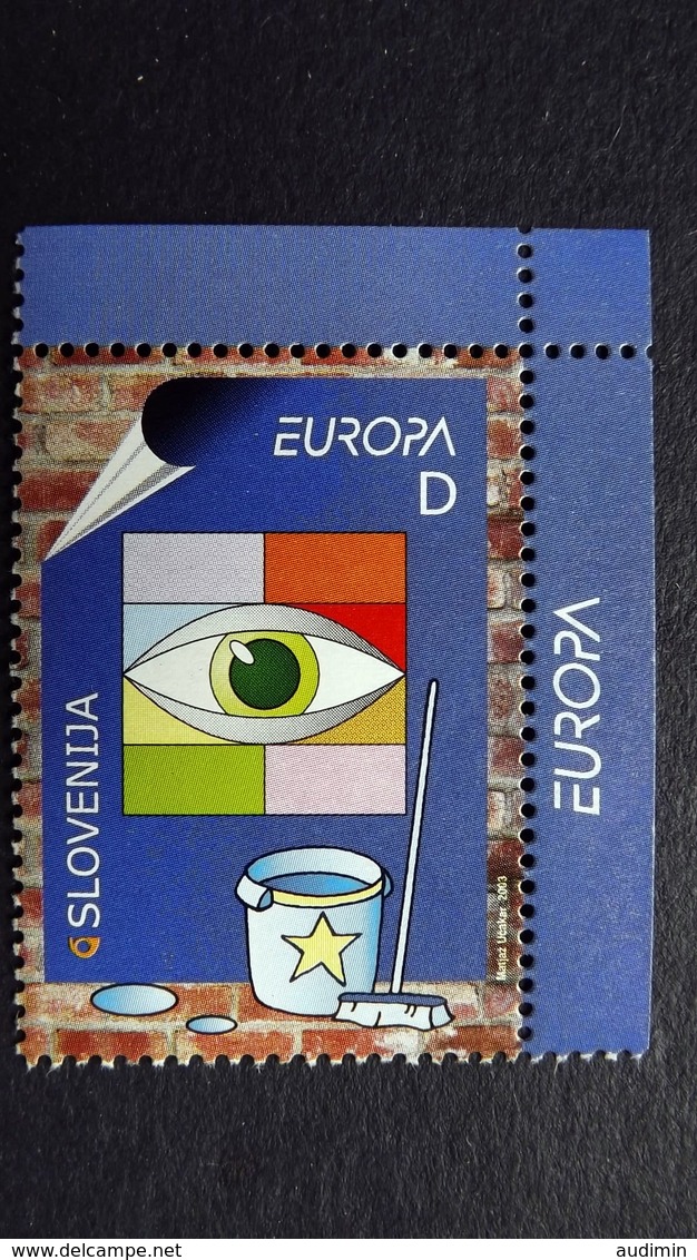 Slowenien 427 **/mnh, EUROPA/CEPT 2003, Plakatkunst - Slovenië