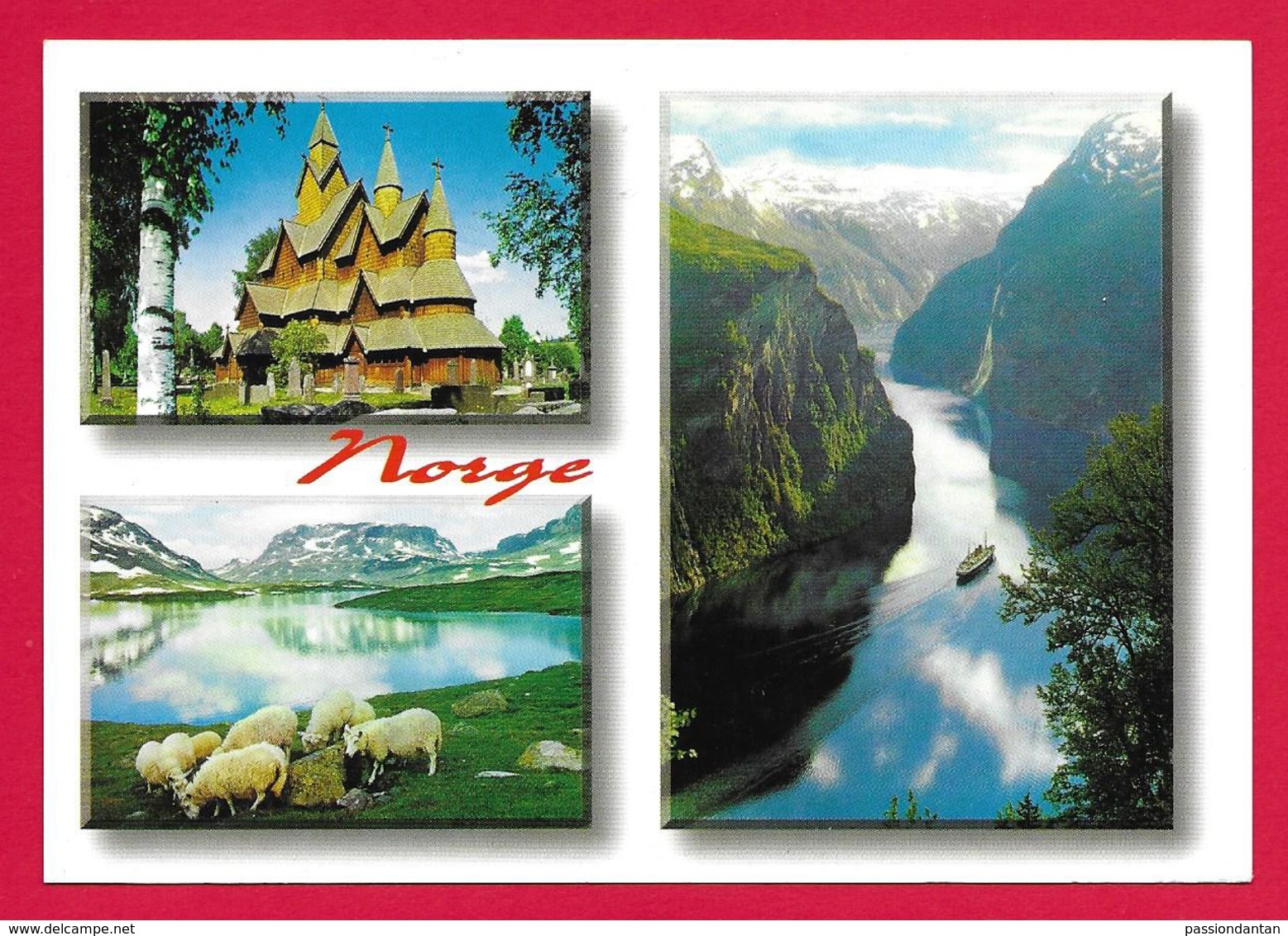 Carte Postale Moderne - Poste Aérienne - Voyagée De Norvège Vers La France - Used Stamps