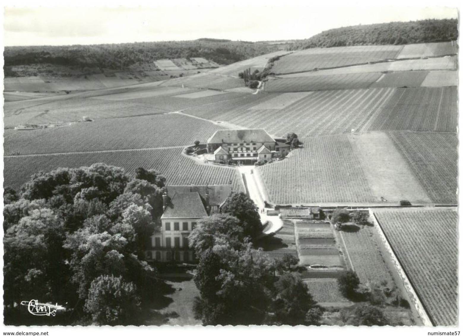 CPSM ALOXE CORTON - Vue Aérienne - Château Et Cuverie De Corton-Grancey - Autres & Non Classés