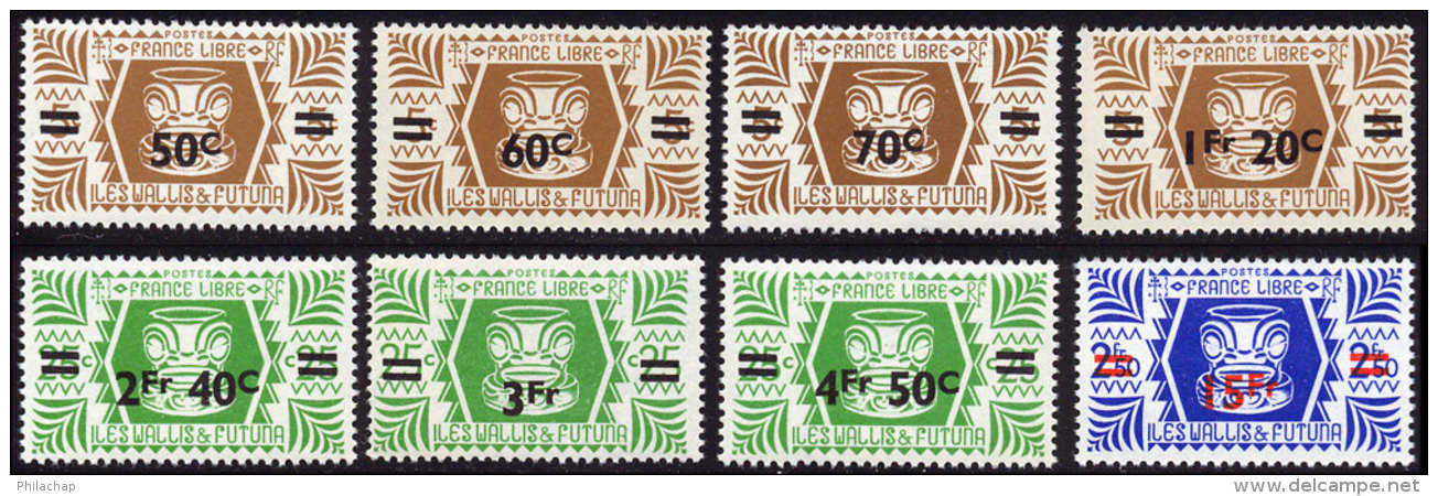 Wallis Et Futuna 1945 Yvert 148 / 155 ** TB - Unused Stamps
