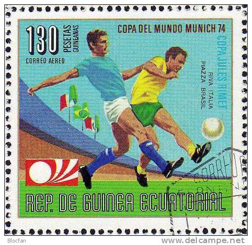 Fußballer Des Jahres 1973 Äquator.Guinea 316A/B,Blocks 86+87 O 3€ Bloque S/s Football Blocs Soccer Sheets Bf Africa - 1950 – Brésil