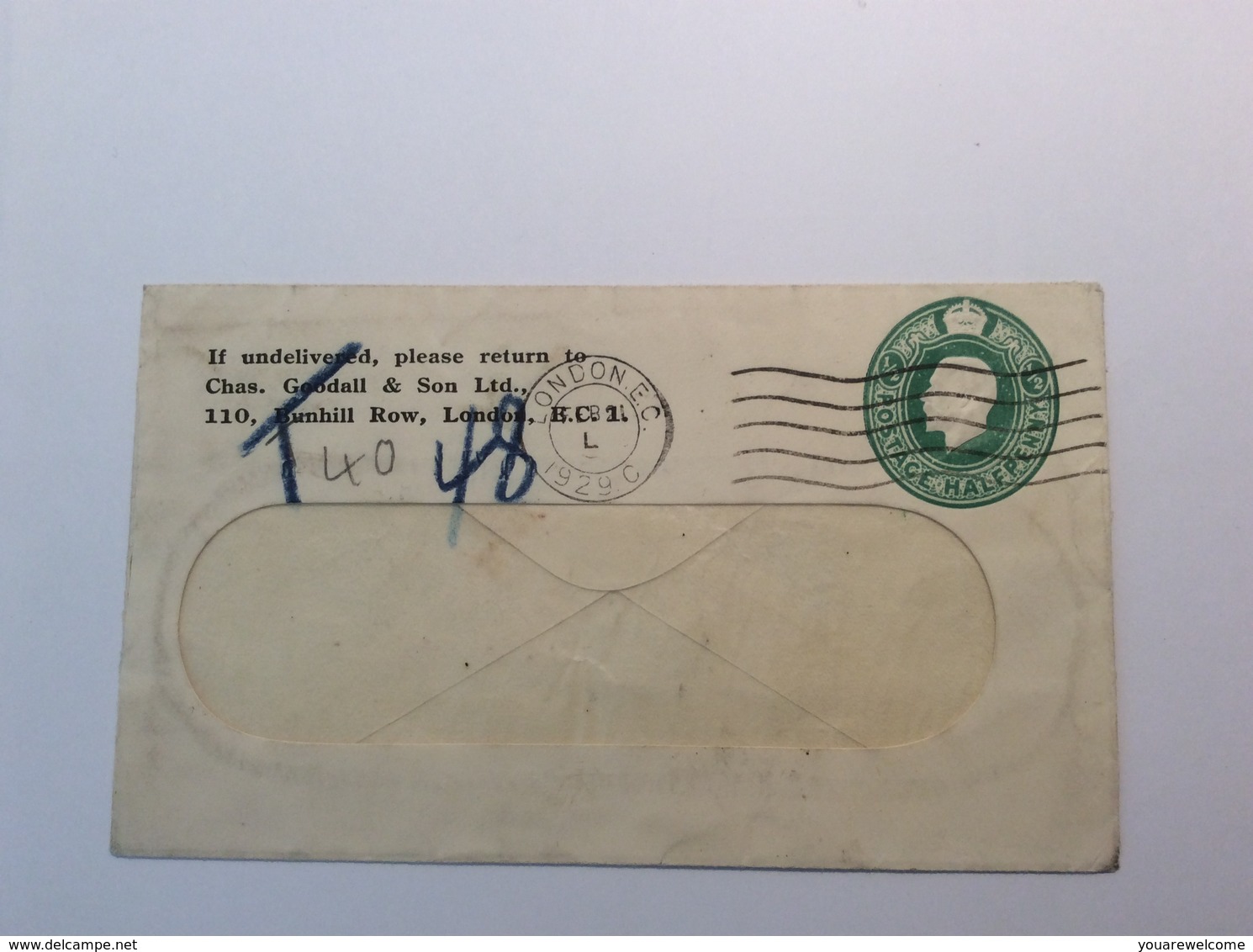 Norway 1929 Postage Due On GB Private Postal Stationery (lösenmarken Cover Brief Norwegen Lettre Taxe - Briefe U. Dokumente