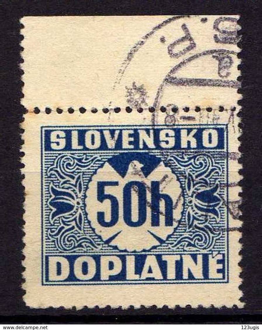 Slowakei / Slovakia, Portomarken 1939/43, Mi 6, Gestempelt [210618XVII] - Oblitérés