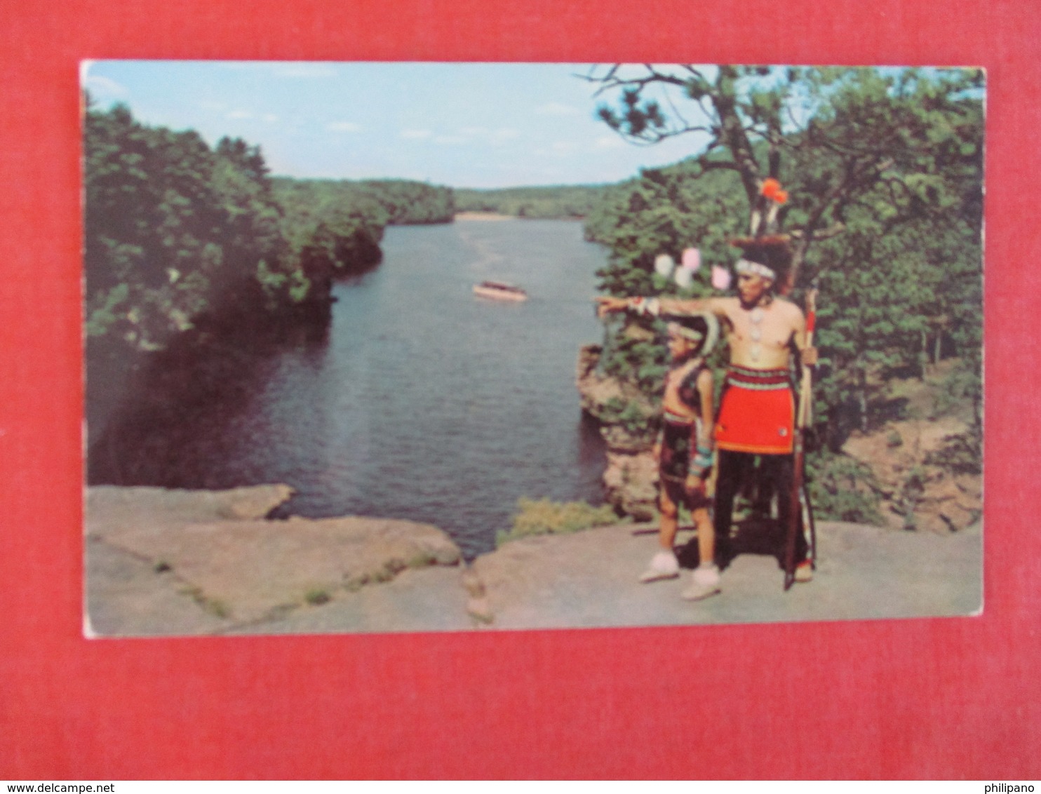 Top Of High Rock Wisonsin Dells Wis  Ref 2999 - Native Americans