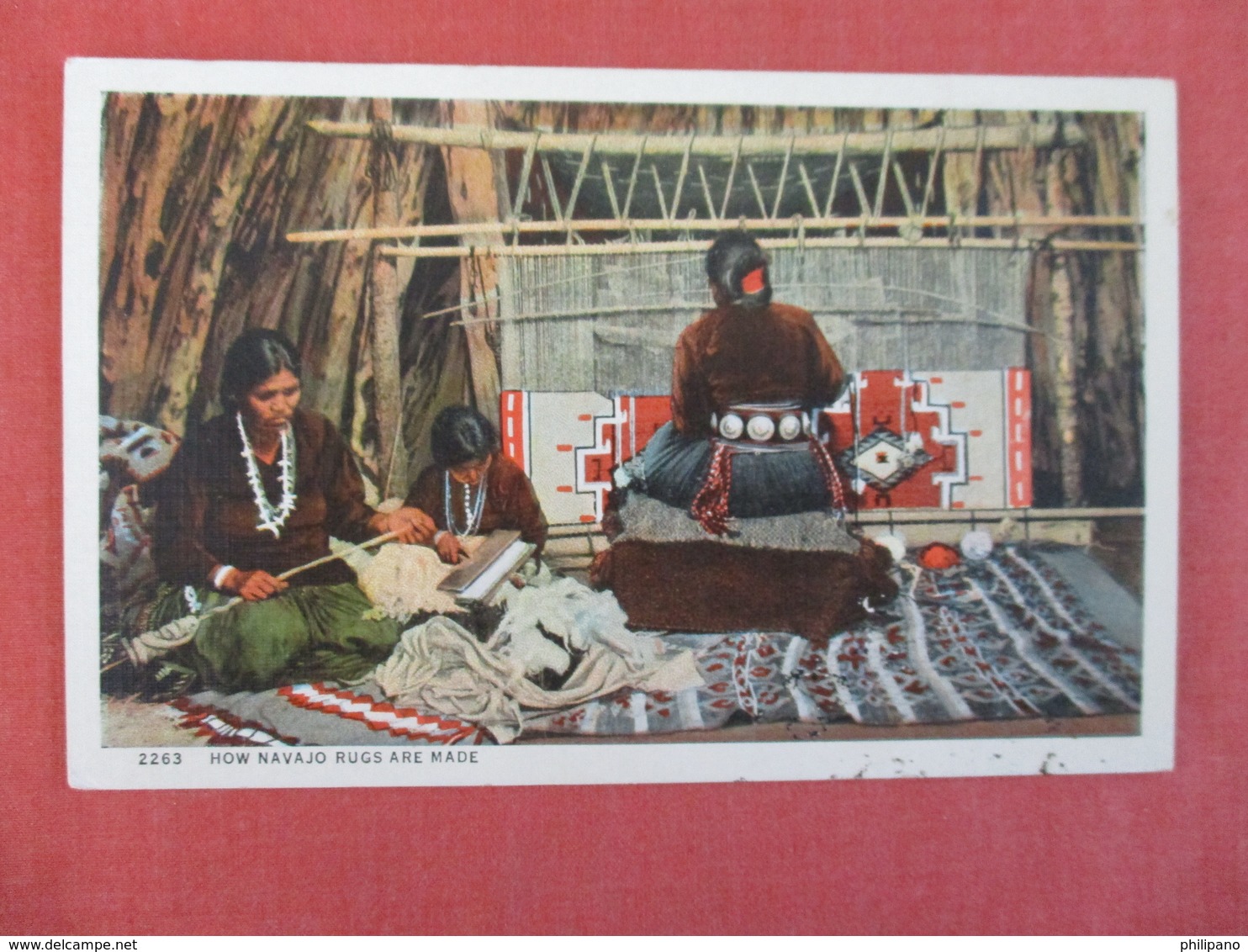 How Navajo Rugs Are Made   Ref 2999 - Native Americans