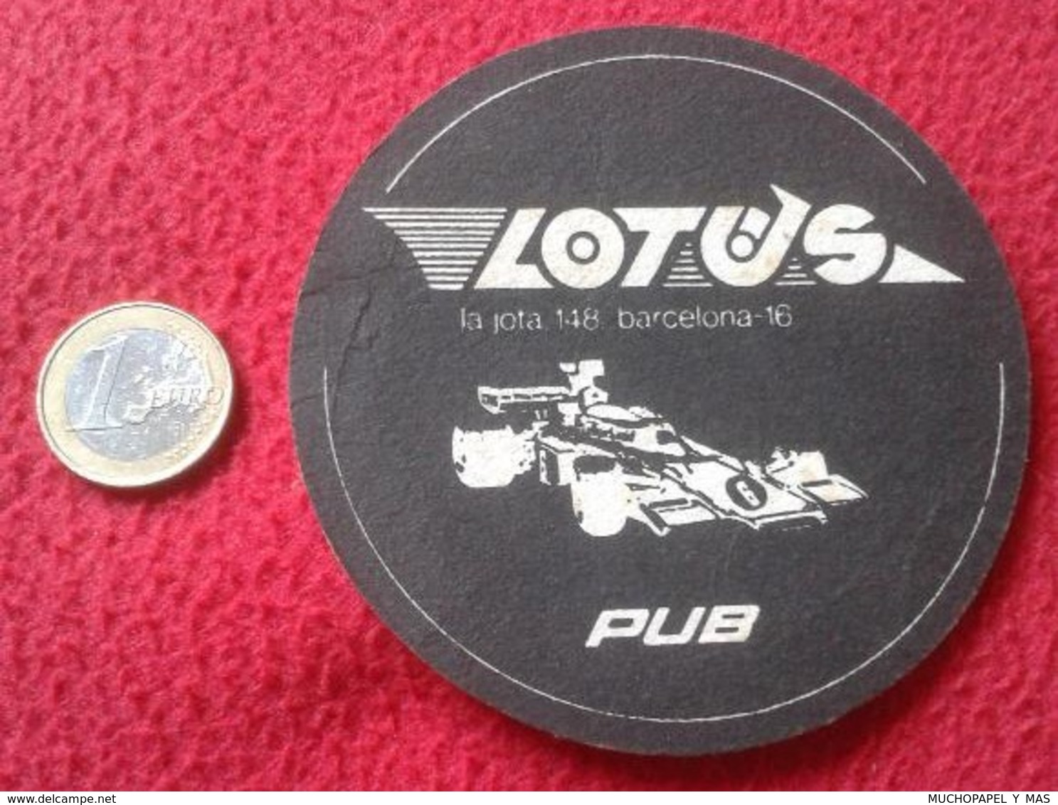 POSAVASOS COASTER LOTUS PUB LA JOTA 148 BARCELONA CATALONIA SPAIN F1 FORMULA 1 ? CLUB ? VER FOTO/S Y DESCRIPCIÓN CARS - Portavasos