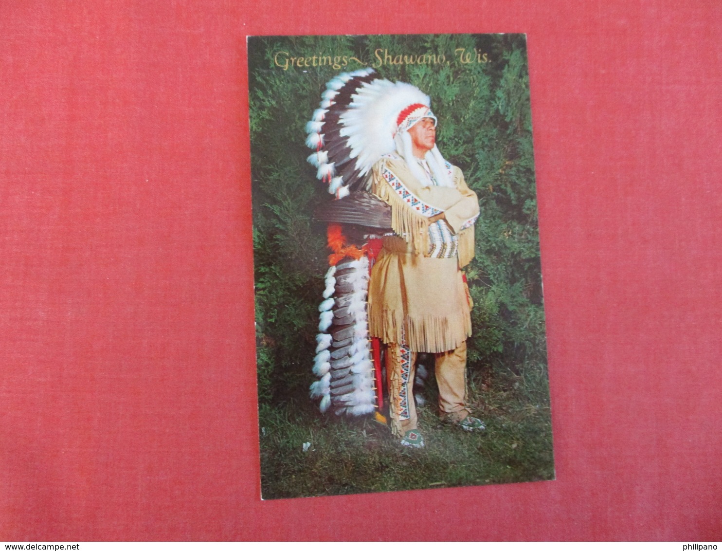 Greetings Shawano Wis.         Ref 2999 - Native Americans