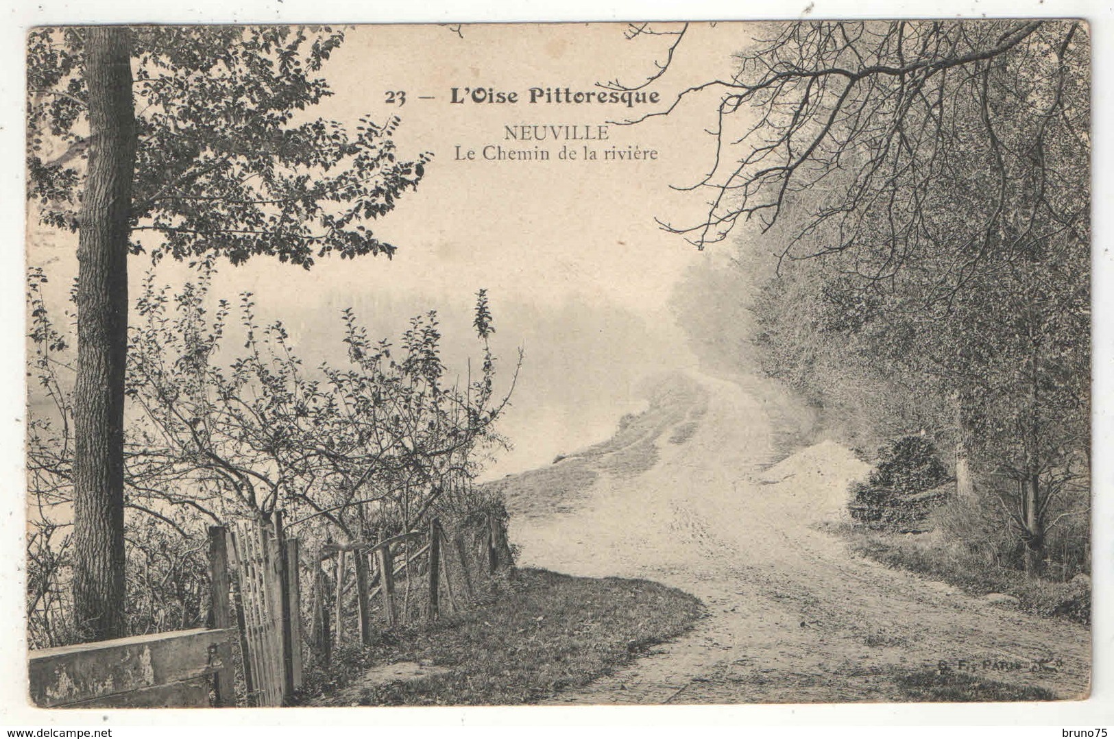 95 - NEUVILLE - Le Chemin De La Rivière - BF 23 - 1910 - Neuville-sur-Oise