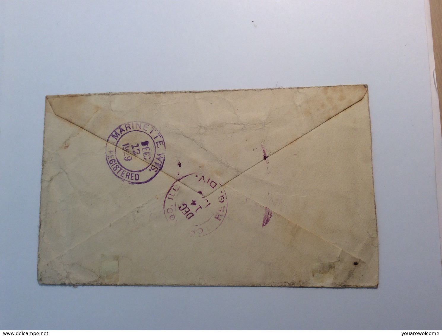 Norway 1929 Ovpt Postage Due Stamps OSLO REGISTERED Cover> Marinette WIS USA   ( Brief 166 - Brieven En Documenten