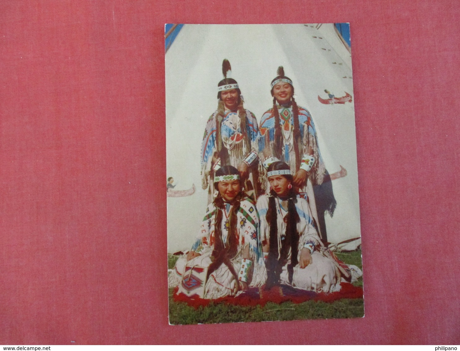 Four Indian Braves      Ref 2999 - Native Americans