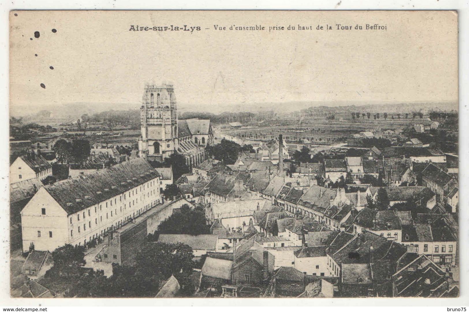 62 - AIRE-SUR-LA-LYS - Vue D'ensemble Prise Du Haut De La Tour Du Beffroi - Aire Sur La Lys