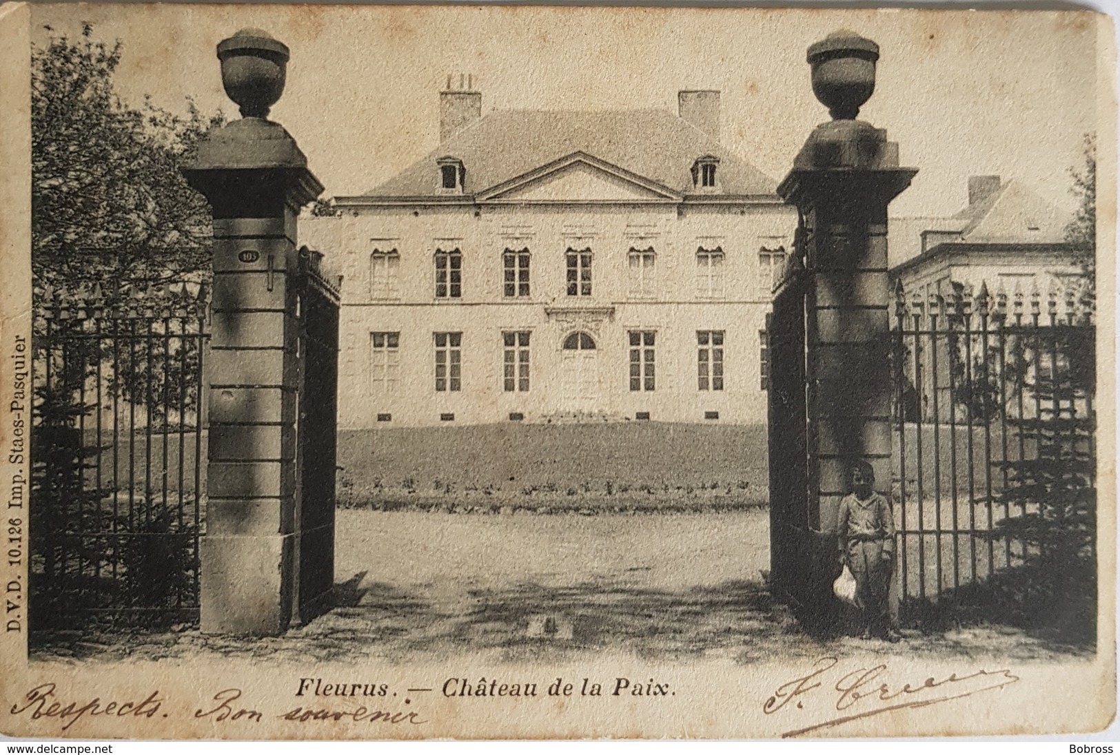 BELGIQUE , Belgium , Fleurus , Chateau De La Paix , Circulee En 1904? - Fleurus