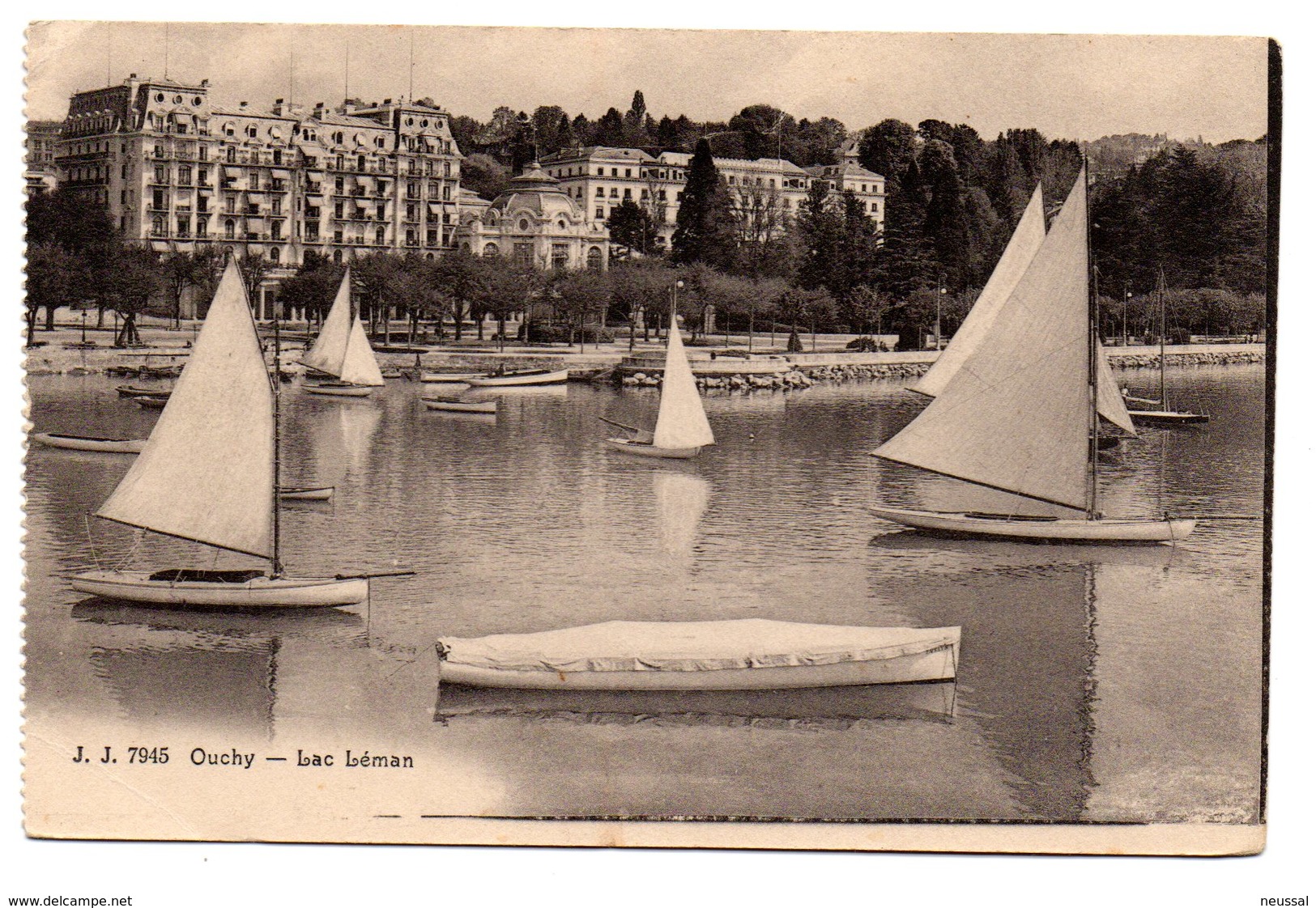 Tarjeta Postal De Ouchy. Lac Leman. - Otros & Sin Clasificación