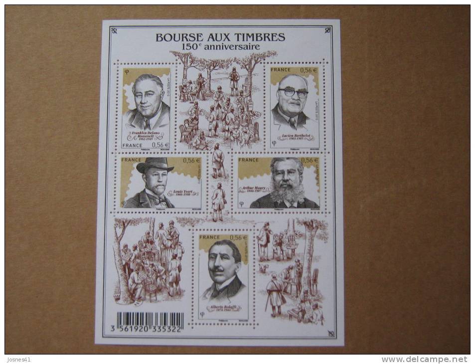 2010   F4447  * *   NO YT   4447/4451  BOURSE   AUX  TIMBRES - Neufs