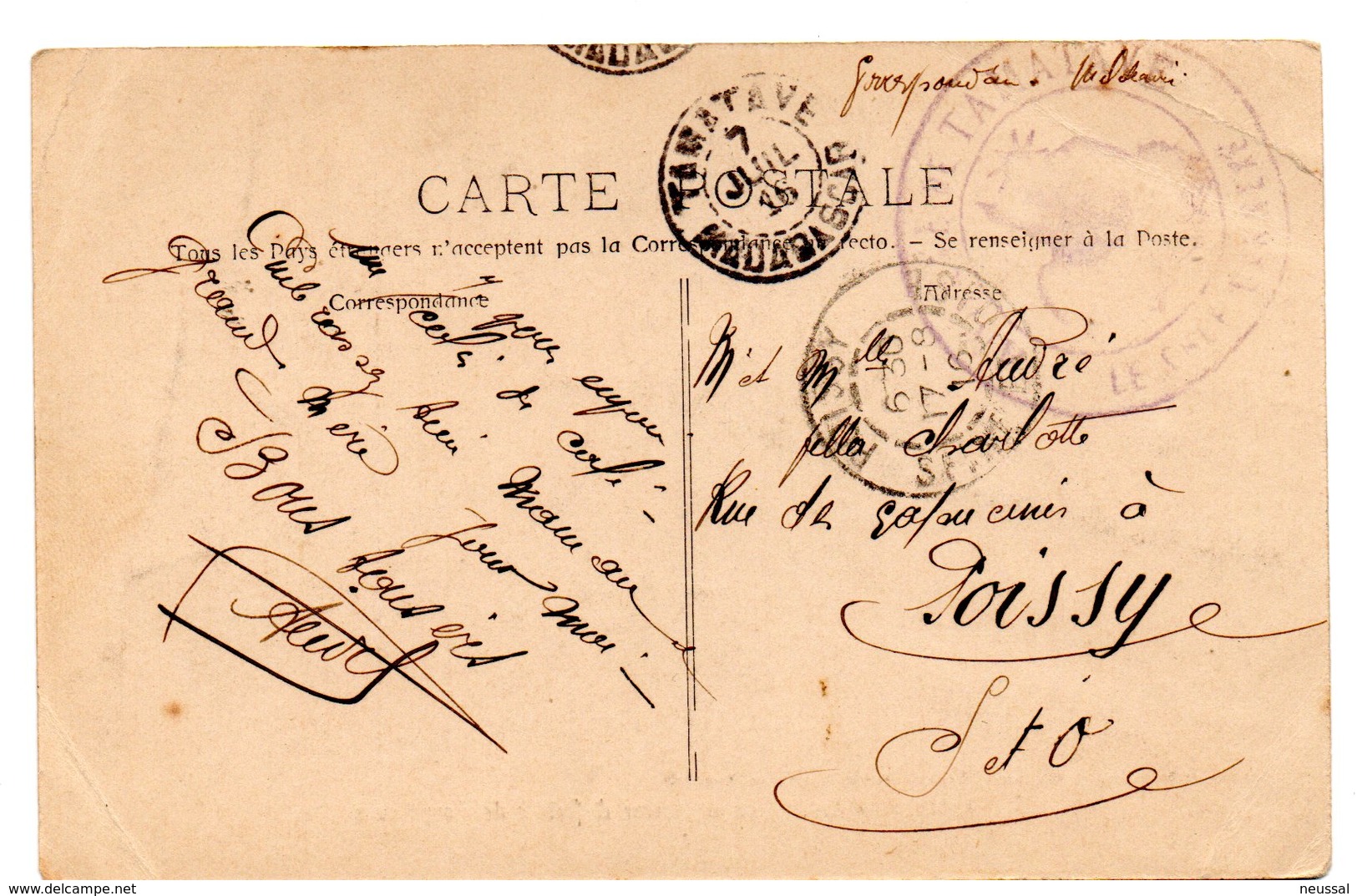 Tarjeta Postal De Antsirane- Arsenal De La Marine Et Flotillee De Torpilleurs. Circulada 1916 - Madagascar