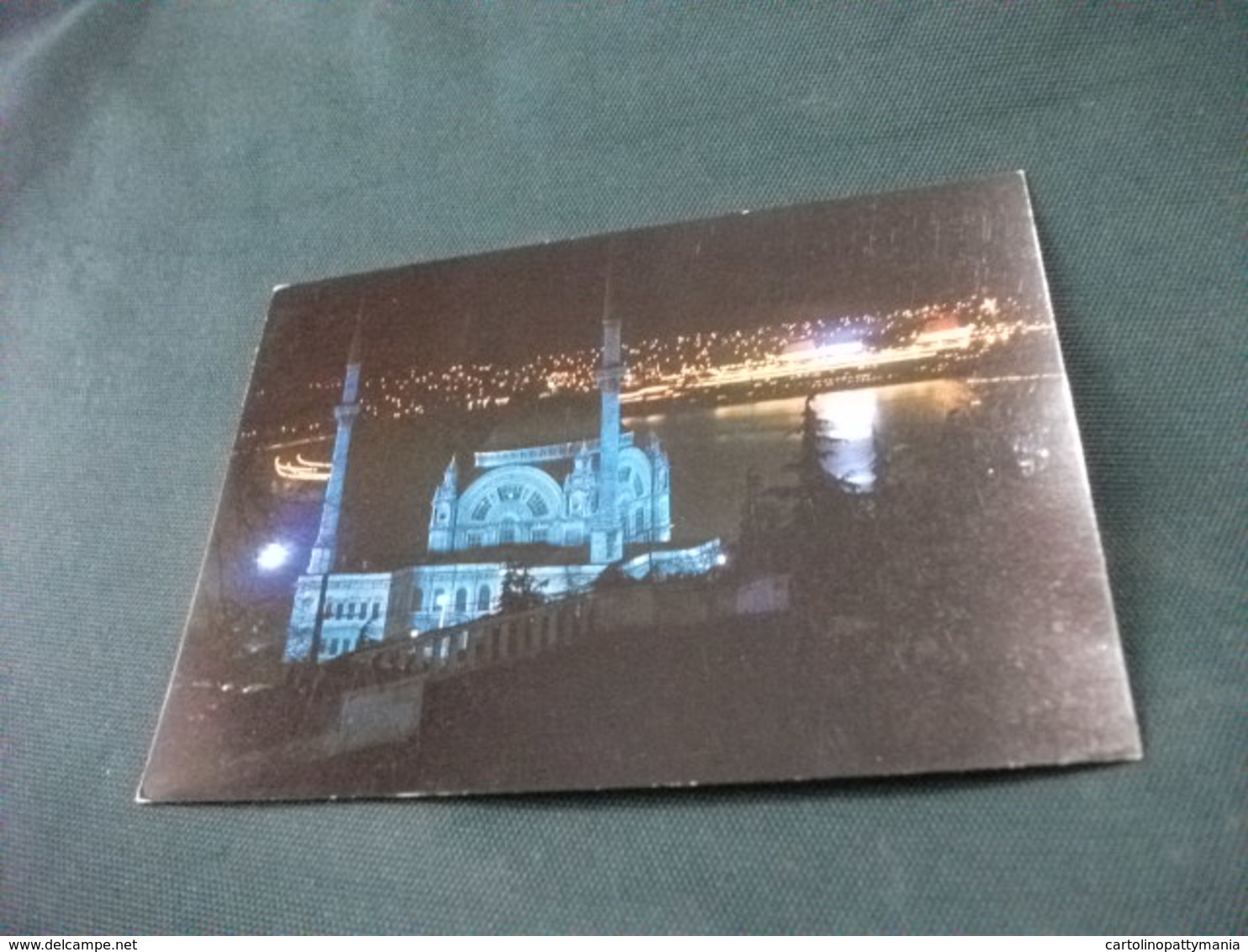 MOSCHEA MOSQUEE MOSQUE  DOLBAMAHCE ISTANBUL BOSPHORUS TURCHIA NOTTURNO NAVE SHIP - Islam