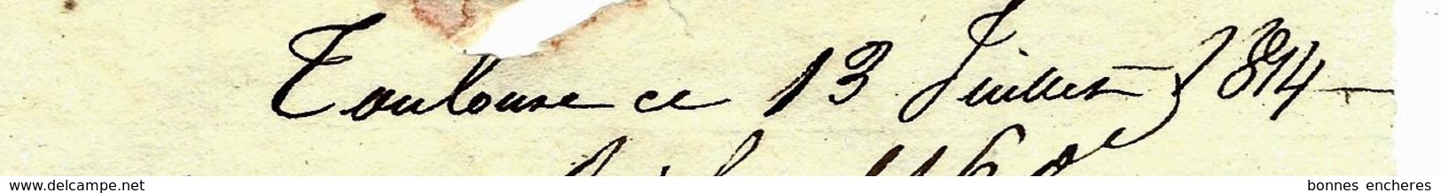 1814  ESSENCE &SENTEUR DES PLANTES FLEUR D'ORANGER GRASSE SAVON DE MARSEILLE "ROUBICHOU à TOULOUSE Sign. Maçonnique - Manuscripten