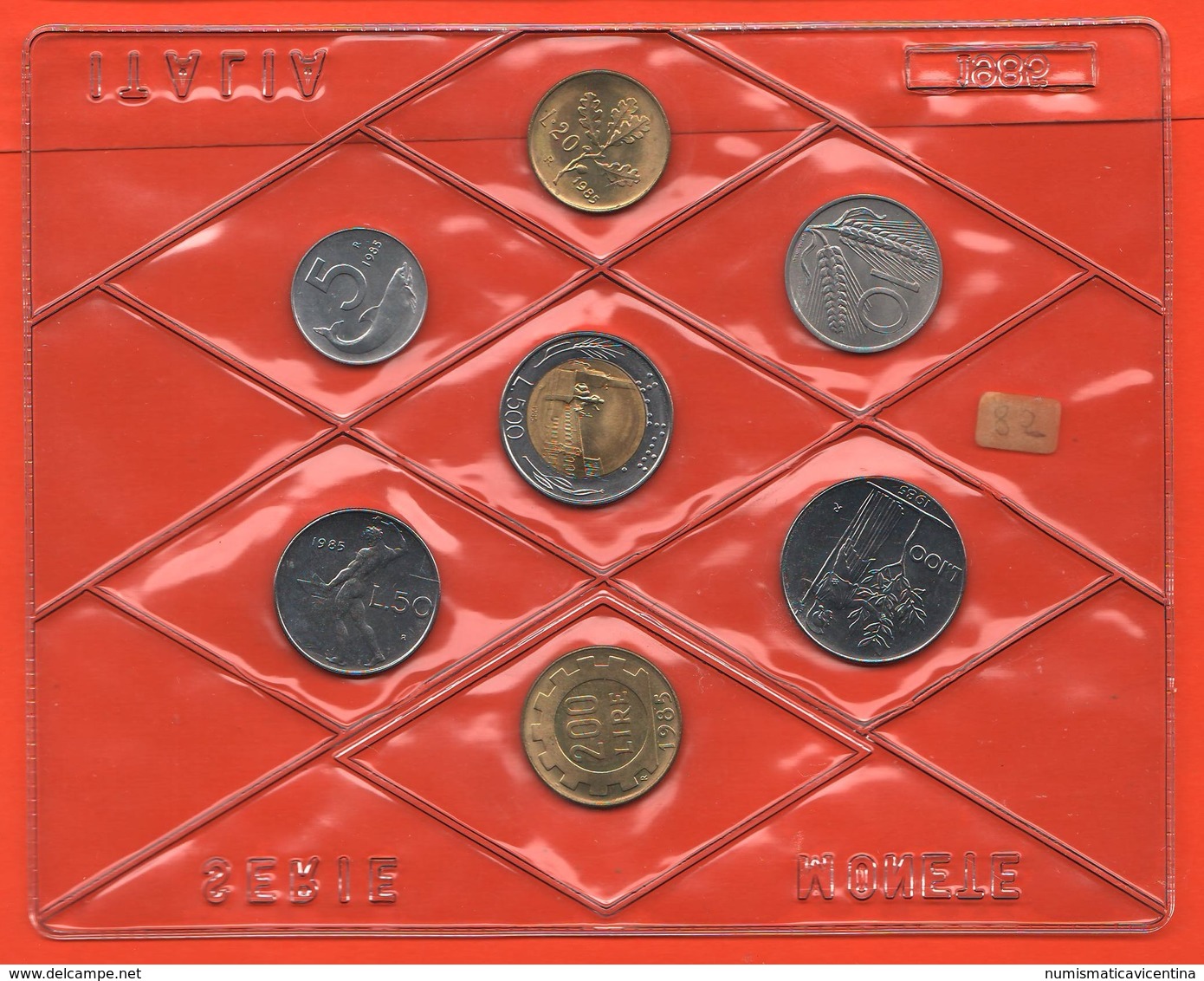 Italia 5 10 20 50 100 200 500 Lire 1985 Serie Privata FDC - Jahressets & Polierte Platten