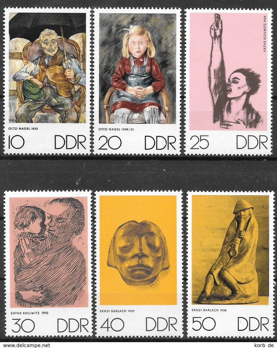 DDR 1970 / MiNr.   1607 – 1612   ** / MNH   (f660) - Nuovi