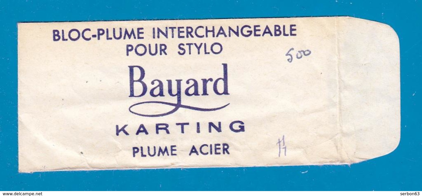 BLOC-PLUME INTERCHANGEABLE POUR STYLO BAYARD KARTING DES ANNÉES 50-60 OU 70 ? FERMETURE PAPETERIE - NOTRE SITE Serbon63 - Stylos