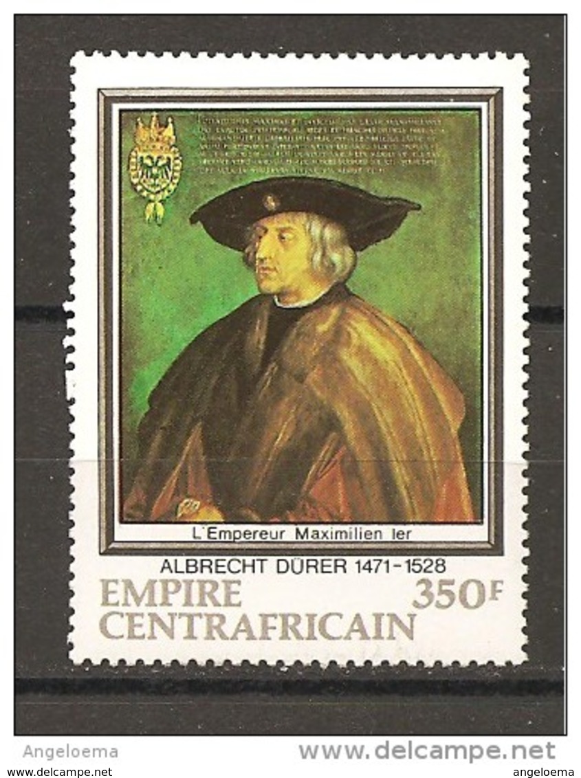 CENTROAFRICA - 1971 A. DURER Ritratto Dell'imperatore MASSIMILIANO I (Kunsthistorisches Museum, Vienna) Nuovo** MNH - Altri & Non Classificati