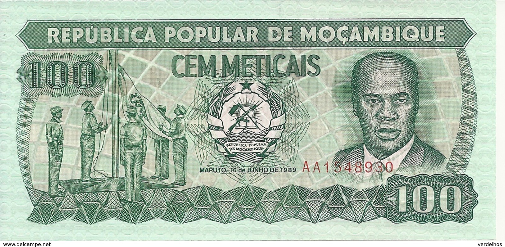 MOZAMBIQUE 100 METICAIS 1989 UNC P 130 C - Mozambique