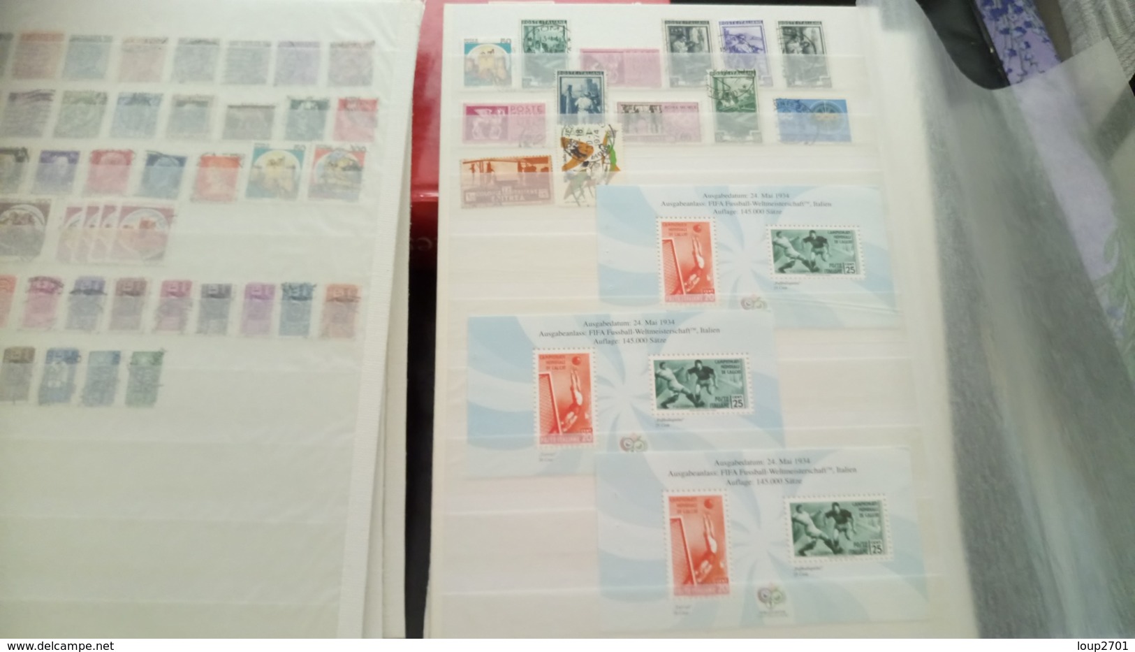 F0947 LOT FEUILLES TIMBRES ITALIE NEUFS / OB A TRIER BELLE COTE DÉPART 10€