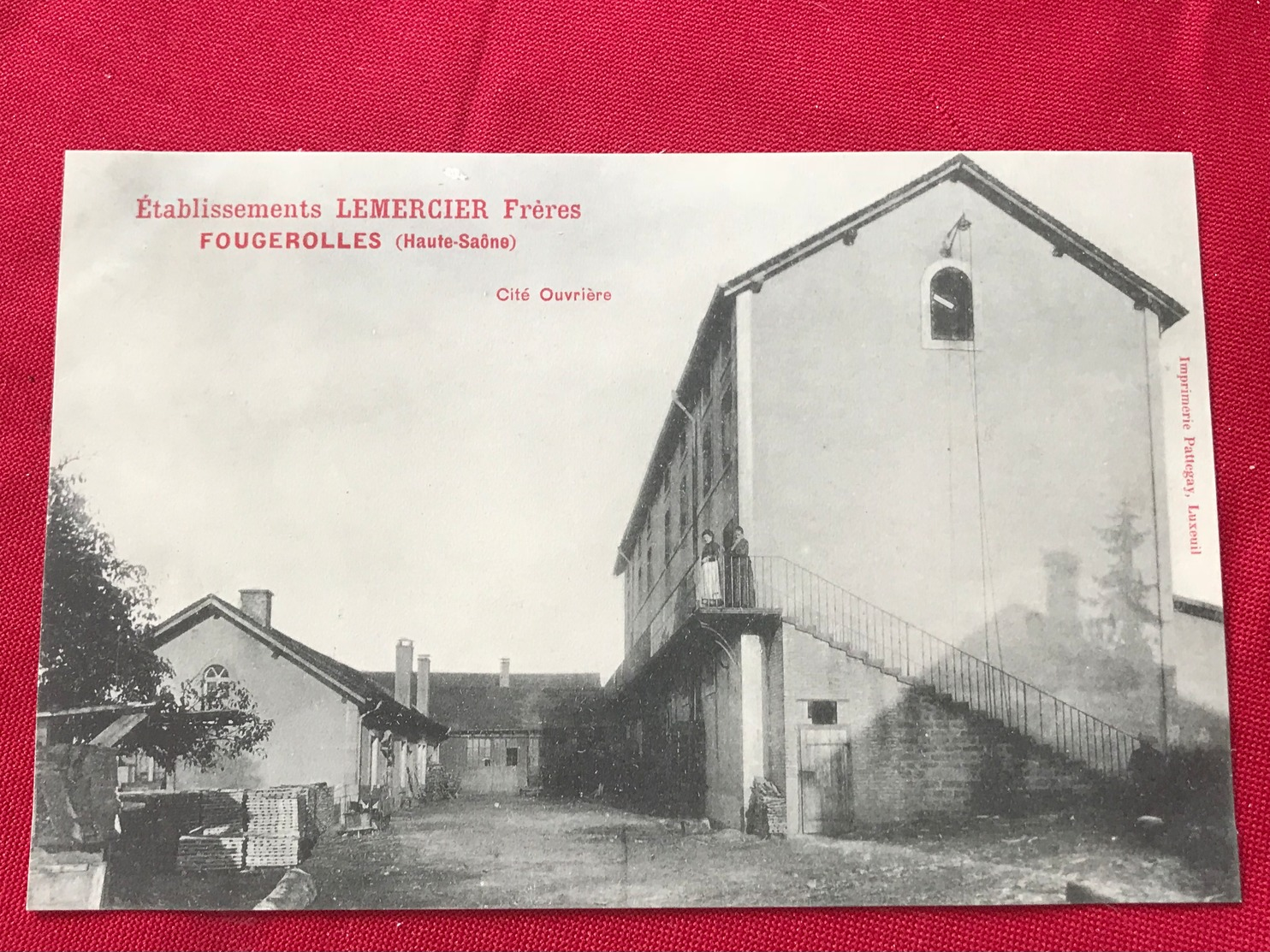 Etablissements LEMERCIER Frères, FOUGEROLLES (Haute-Saône) Cité Ouvrière. Imprimerie Pattegay, Luxeuil - Autres & Non Classés