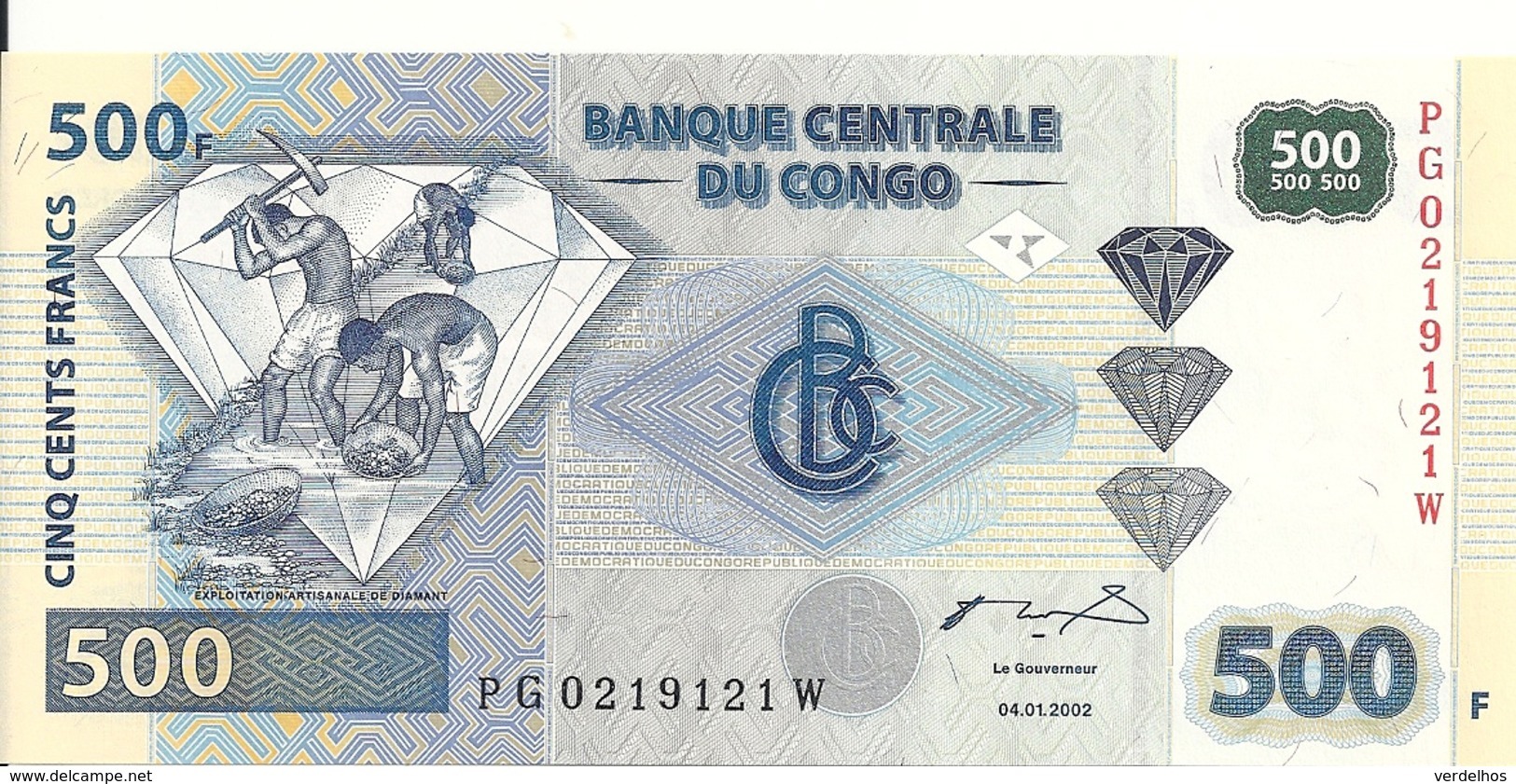 CONGO 500 FRANCS 2002 UNC P 96 - Non Classés