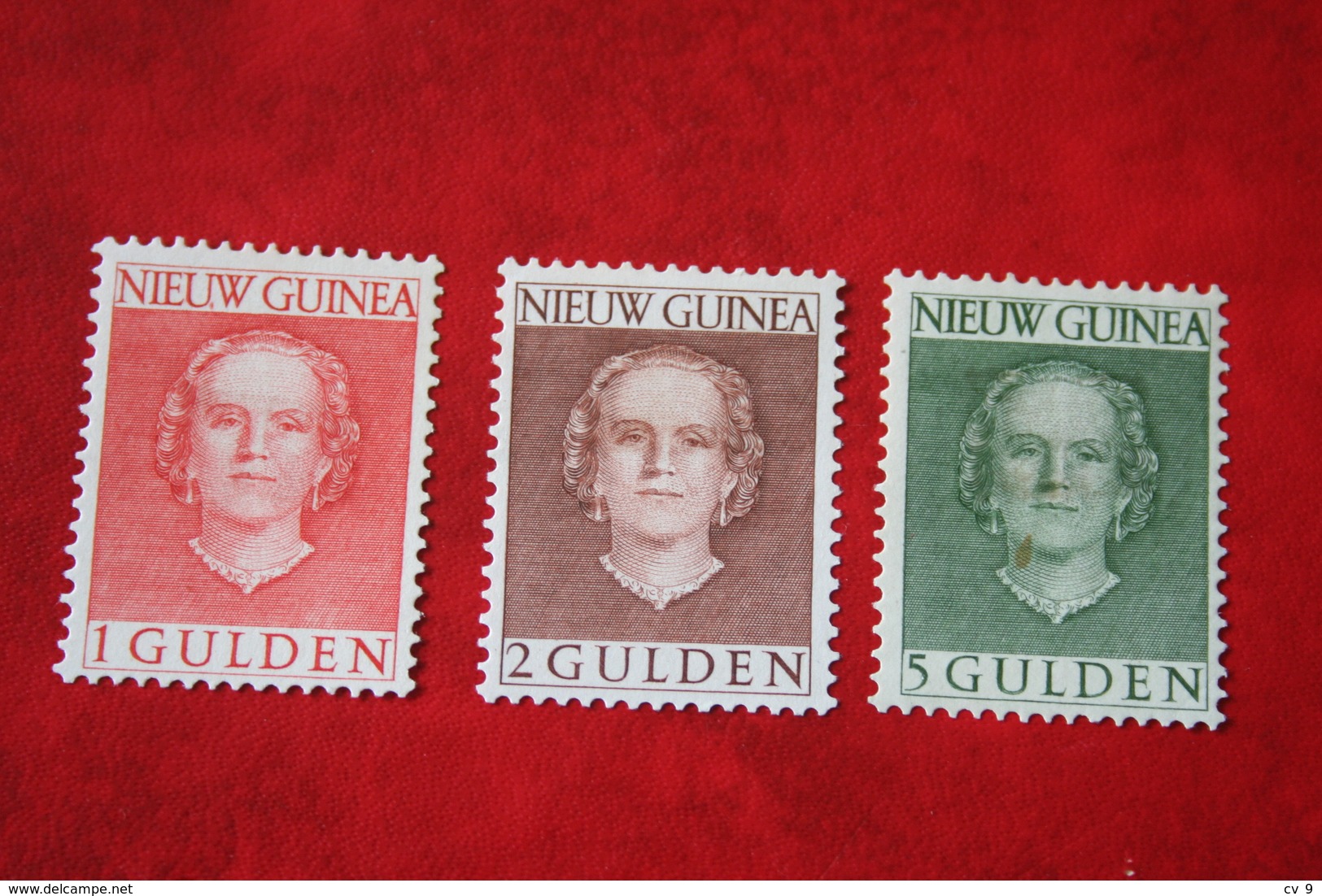 Konigin Juliana En Face NVPH 19-21 1950-52 MH Ongebruikt NIEUW GUINEA NIEDERLANDISCH NEUGUINEA / NETHERLANDS NEW GUINEA - Netherlands New Guinea