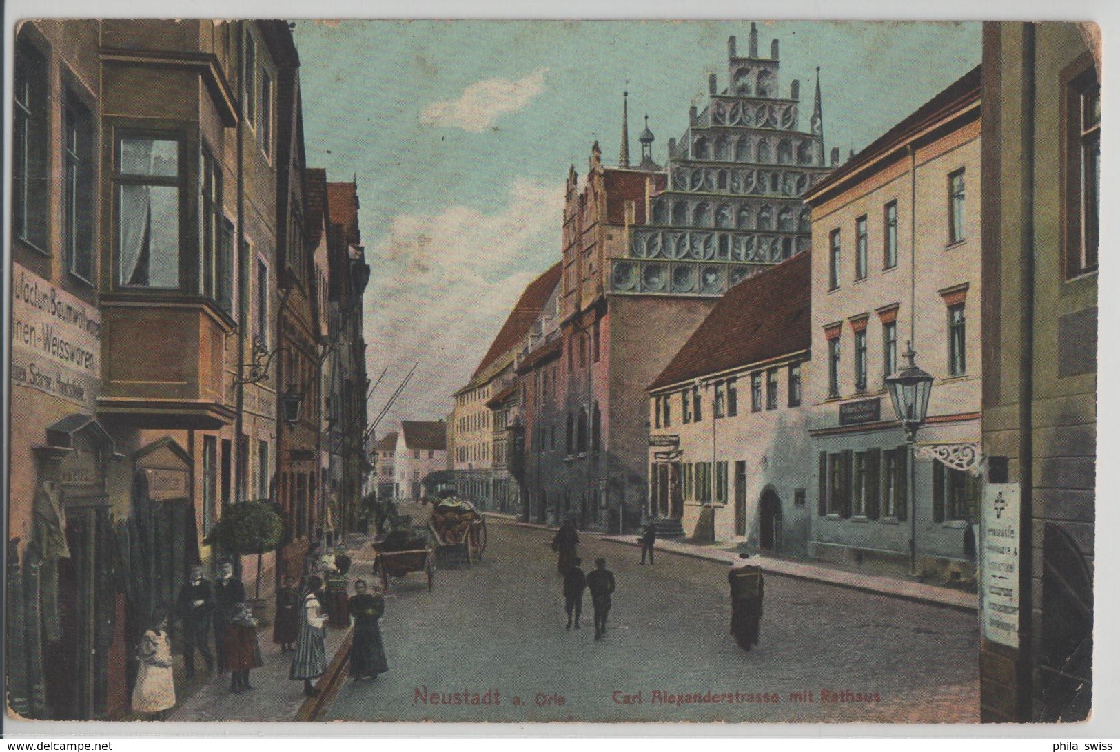 Neustadt A. Orla - Carl Alexanderstrasse Mir Rathaus - Belebt - Neustadt / Orla