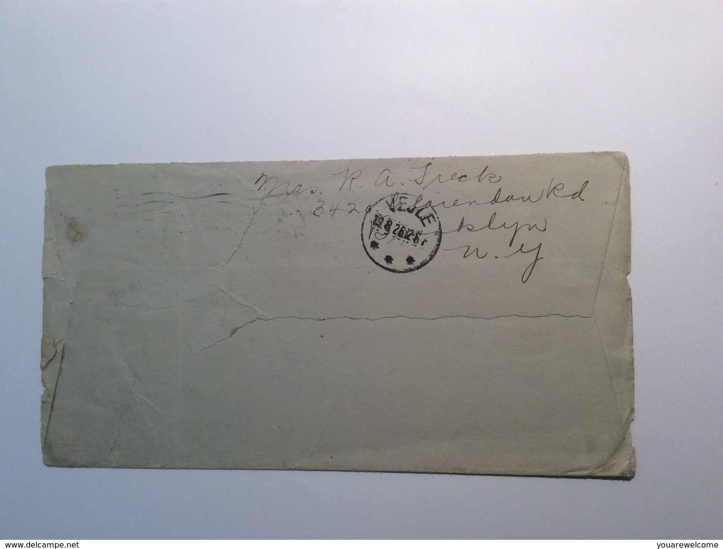 Denmark 1921-26 Two Postage Due PORTO Cover From USA ( Brooklyn NY MICH Danemark Lettre Brief - Portomarken