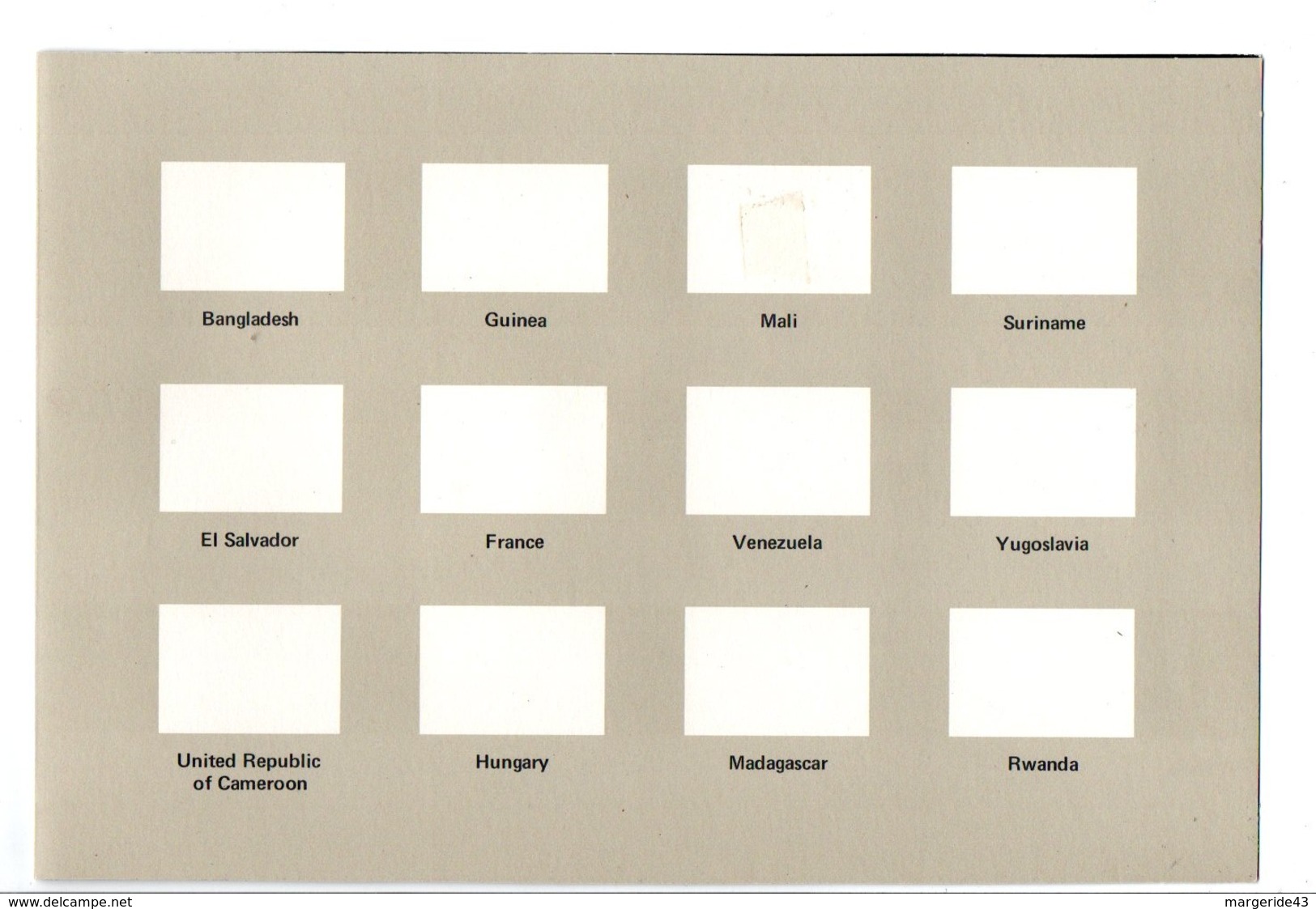 FEUILLE SOUVENIR AVEC TIMBRES NEUF** DES DRAPEAUX ETATS MEMBRES DE L'ONU 1982 (VOIR DESCRIPTION) - Lots & Kiloware (max. 999 Stück)