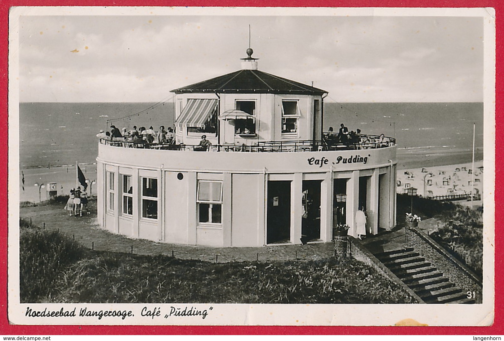 AK Wangerooge 'Café Pudding' ~ 1958 - Wangerooge