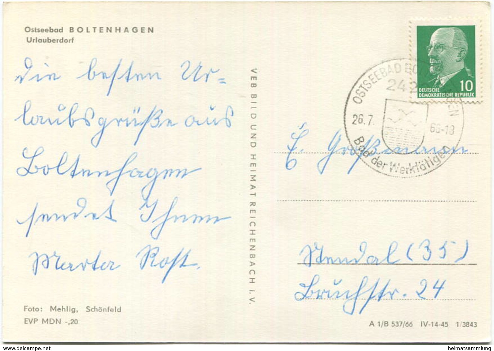 Boltenhagen - Urlauberdorf - Foto-AK Grossformat - Verlag VEB Bild Und Heimat Reichenbach Gel. 1966 - Boltenhagen