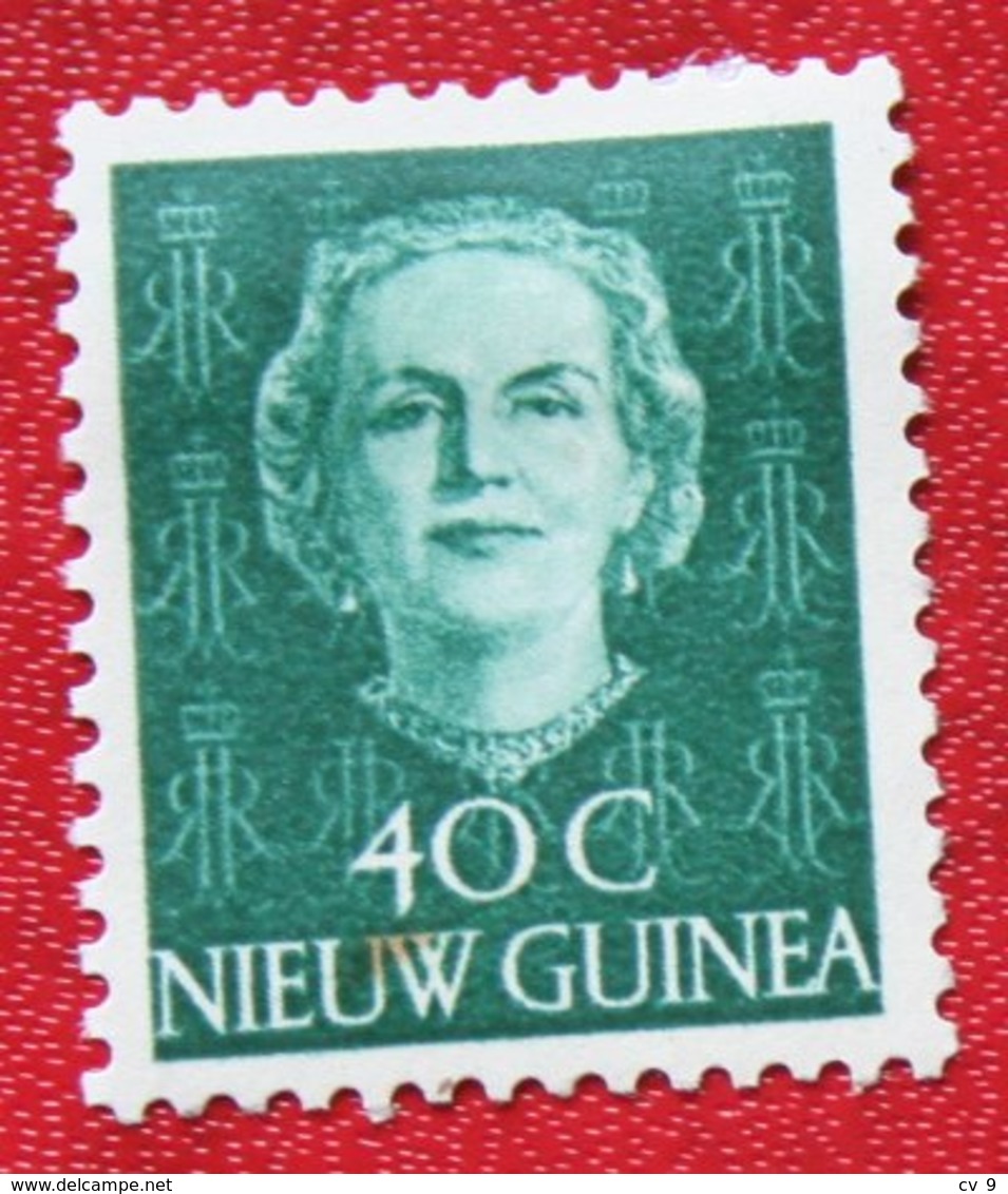 40 Ct Koningin Juliana En Face NVPH 14 1950 MH / Ongebruikt NIEUW GUINEA NIEDERLANDISCH NEUGUINEA NETHERLANDS NEW GUINEA - Niederländisch-Neuguinea