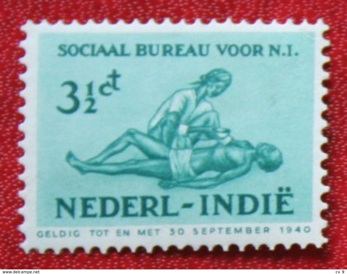 Social Bureau 3 1/2 Ct + 1 1/2 Ct NVPH 266 1939 POSTFRIS / MNH ** NEDERLAND INDIE / DUTCH INDIES - Niederländisch-Indien