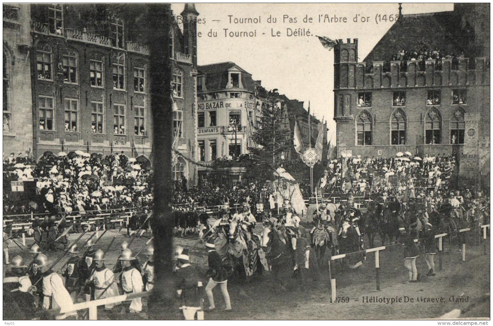 BELGIQUE - FLANDRE OCCIDENTALE - BRUGES - BRUGGE - Tournoi Du Pas De L'Arbre D4or (1468). Finale Du Tournoi. - Brugge