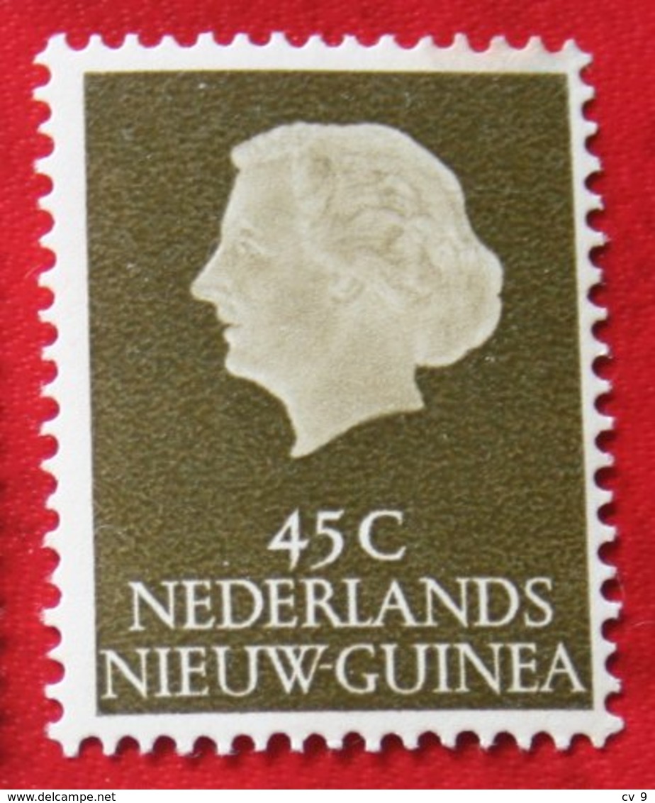 45 Ct Koningin Juliana NVPH 33 1954 MH Ongebruikt NIEUW GUINEA NIEDERLANDISCH NEUGUINEA / NETHERLANDS NEW GUINEA - Niederländisch-Neuguinea