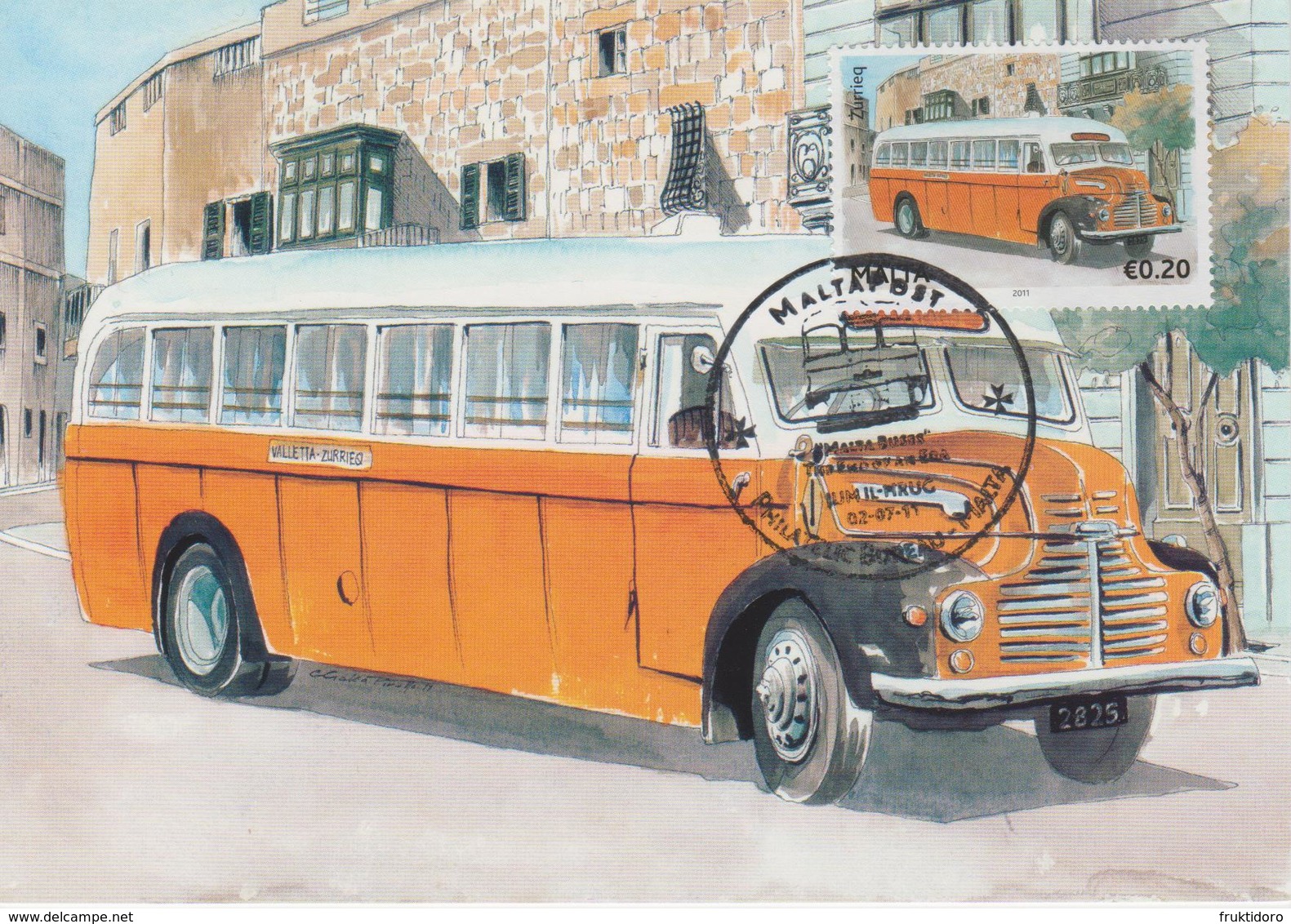 Malta Maximum Card 20 Mi 1669 Buses - The End Of An Era - Leyland Comet, Zurrieq - Malta