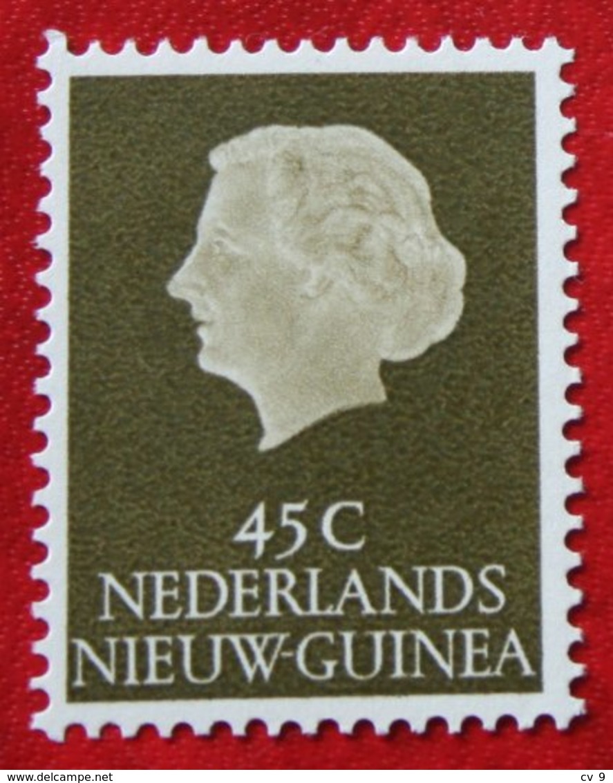 45 Ct Koningin Juliana NVPH 33 1954 MNH ** POSTFRIS NIEUW GUINEA NIEDERLANDISCH NEUGUINEA / NETHERLANDS NEW GUINEA - Netherlands New Guinea