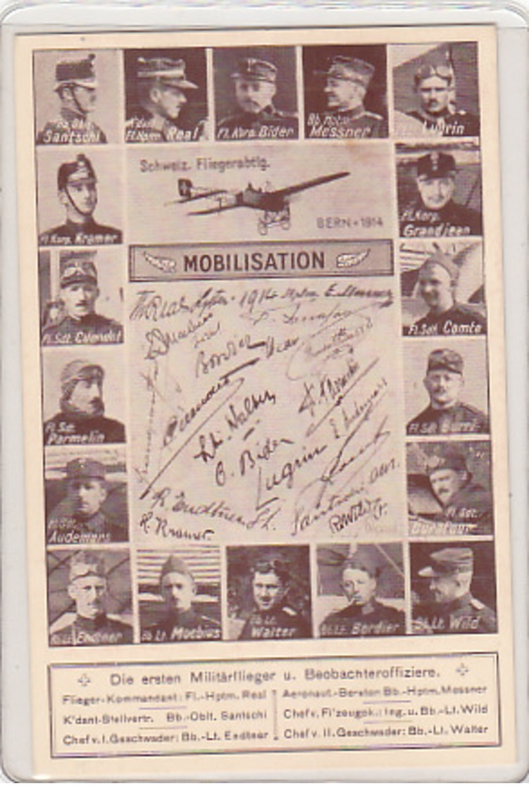 Die Ersten Militärflieger - Mobilisation 1914 - Gelaufen Erst 1946         (P-151-61117) - Aviateurs