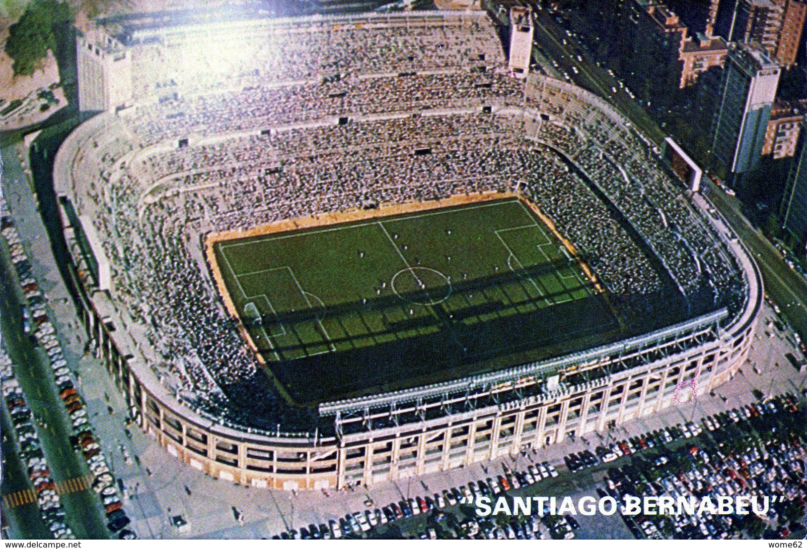 POSTAL ESTADIO - STADIUM POSTCARD - MADRID - SANTIAGO BERNABEU - WORLD CUP 1982 - Fútbol