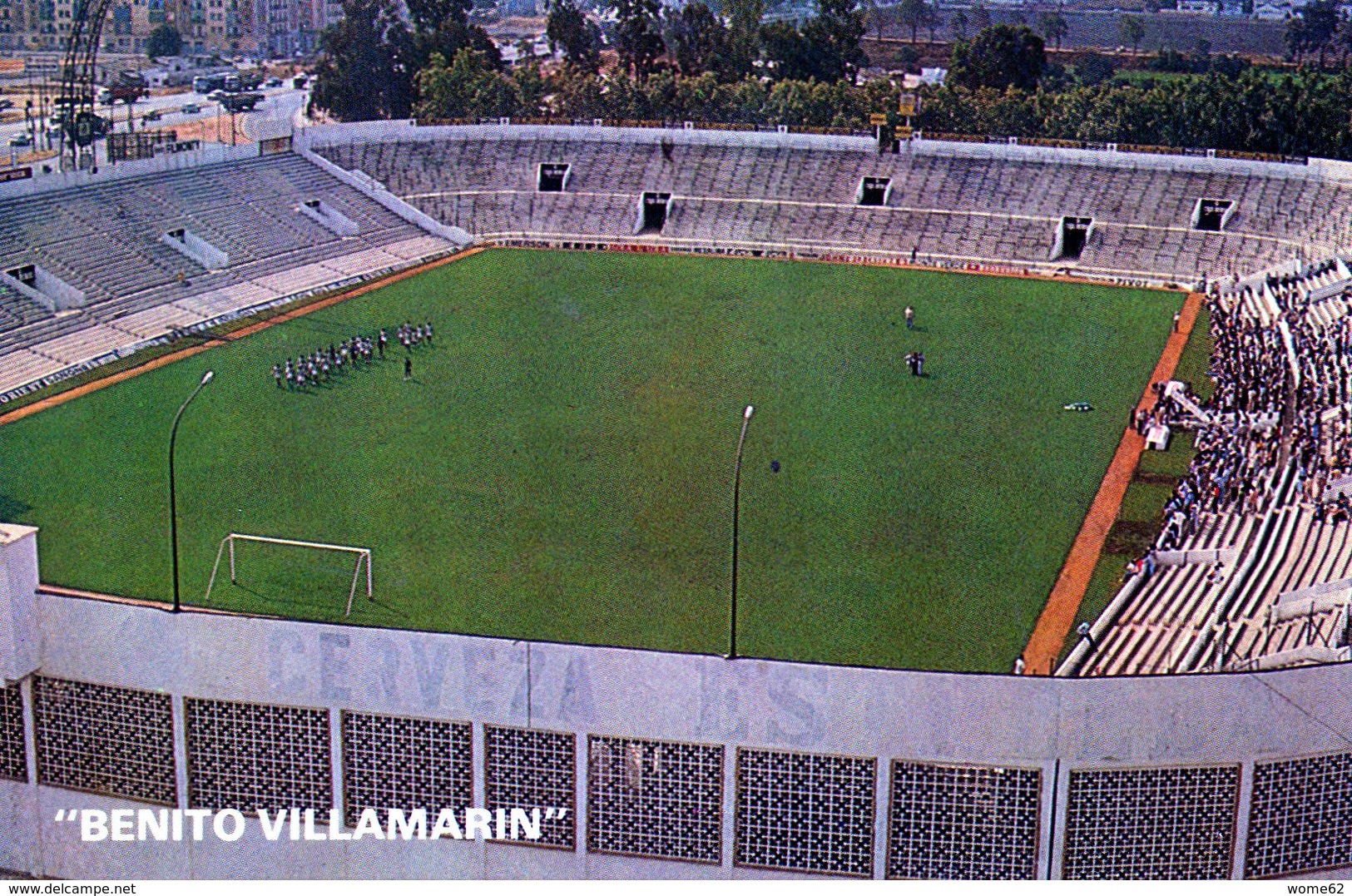 POSTAL ESTADIO - STADIUM POSTCARD - SEVILLA - BENITO VILLAMARÍN - WORLD CUP 1982 - Fussball