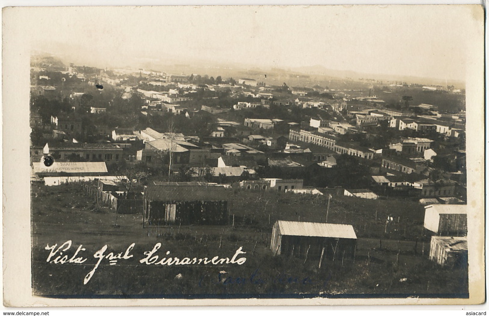 Real Photo Vista General Livramento From Rivera Uruguay - Other