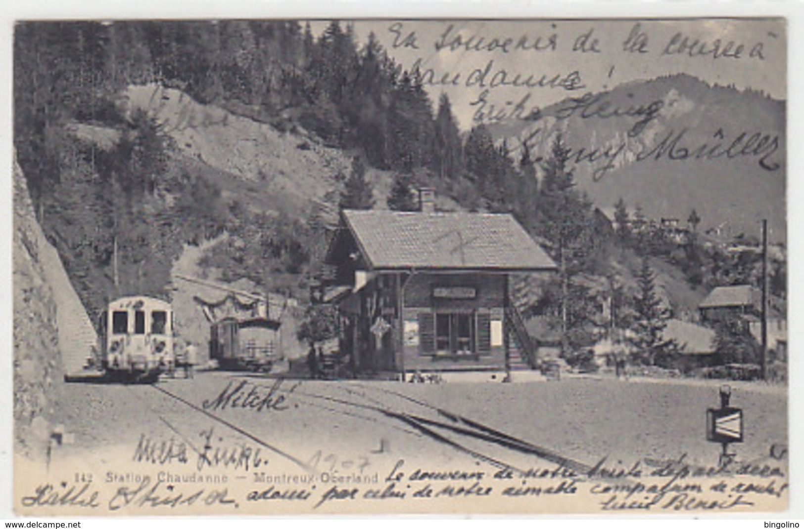 Station Chaudanne - Montreux-Oberland-Bahn - 1907         (P-151-61117) - Other & Unclassified