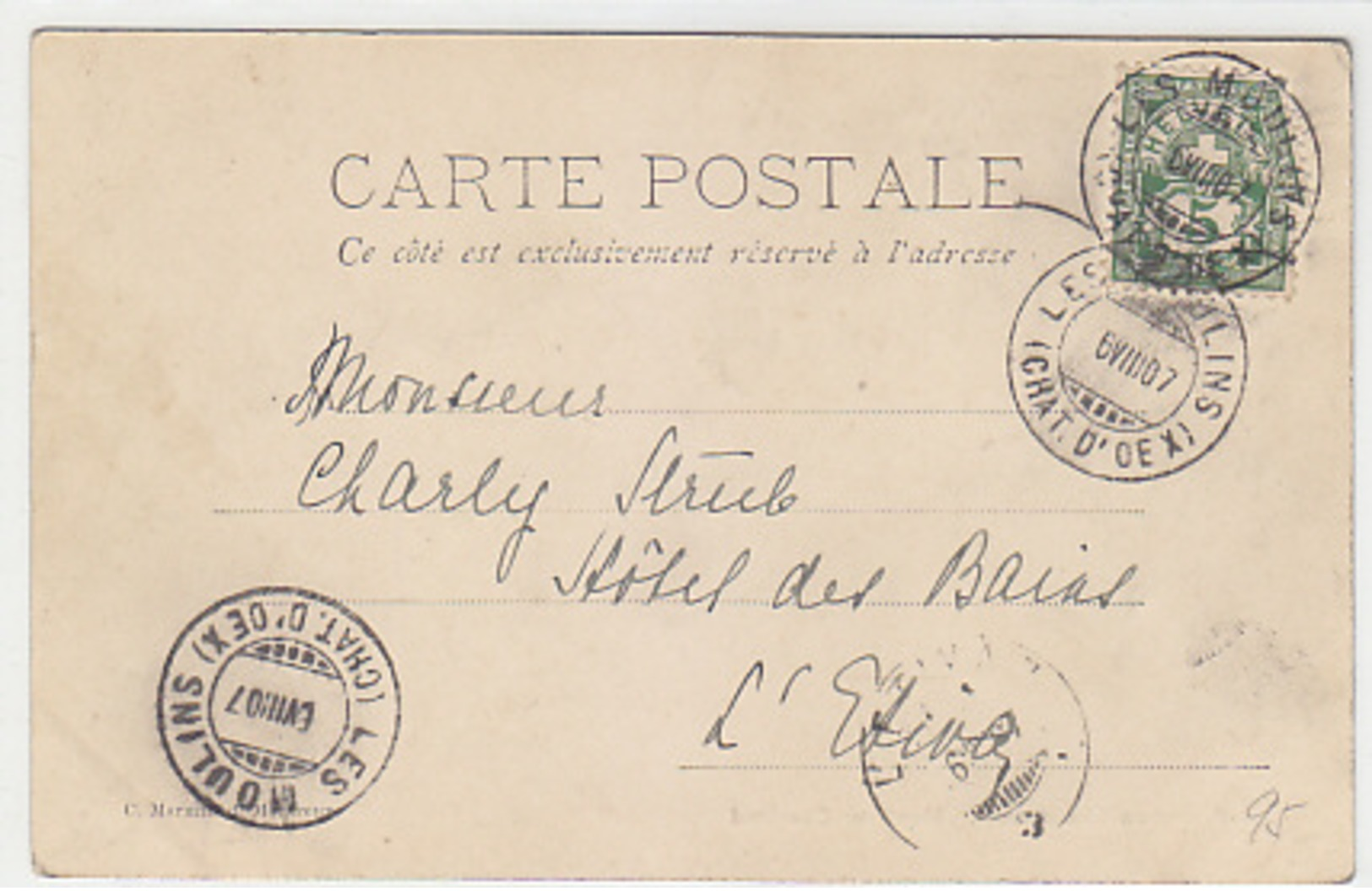 Station Chaudanne - Montreux-Oberland-Bahn - 1907         (P-151-61117) - Other & Unclassified